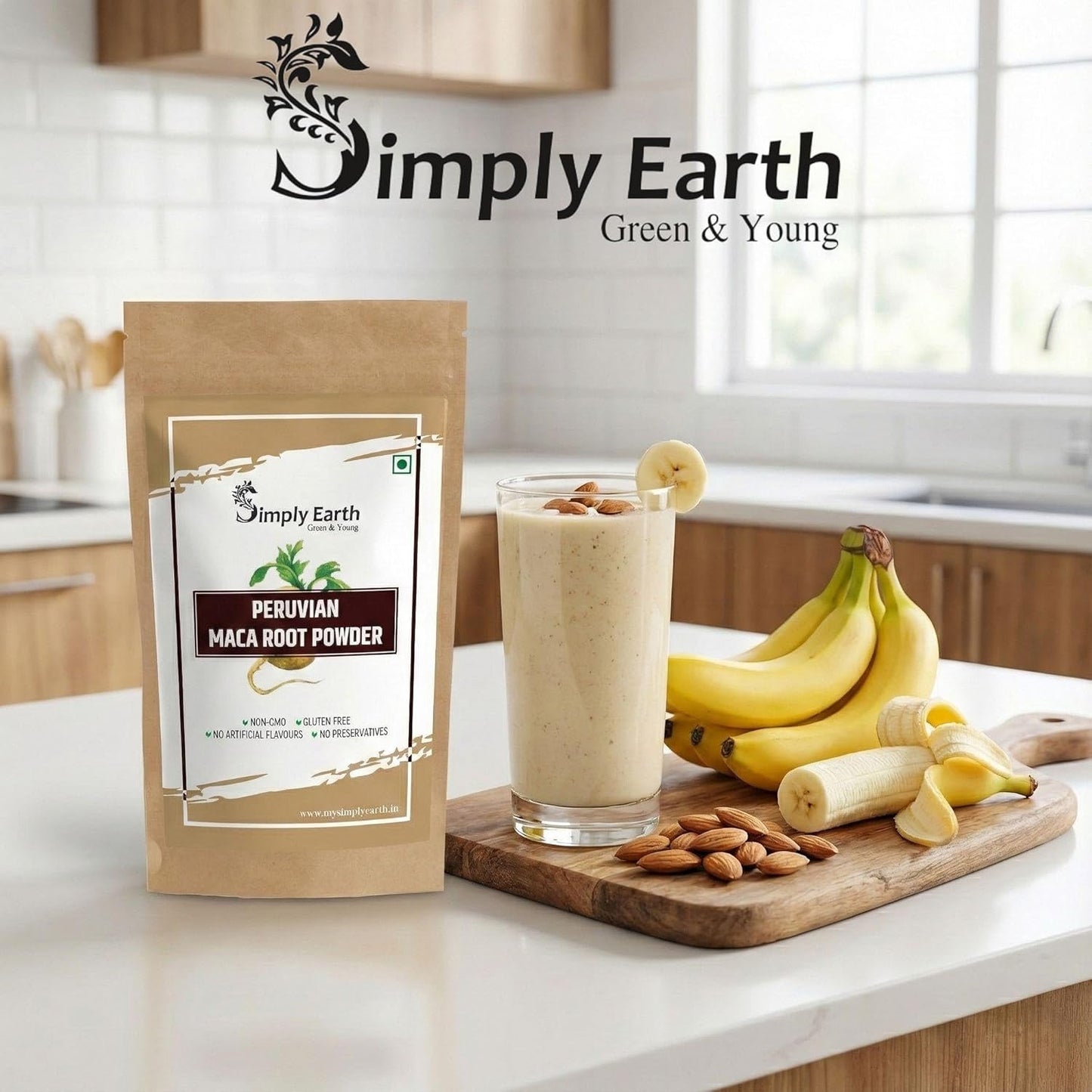 Simply Earth Peruvian Maca Root Powder | Boosts Energy and Immunity | Relieves Stress | Great for Men and Woman - In Different Packs (100GM)