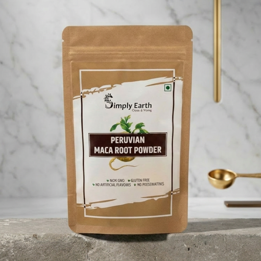 Simply Earth Peruvian Maca Root Powder | Boosts Energy and Immunity | Relieves Stress | Great for Men and Woman - In Different Packs (100GM)