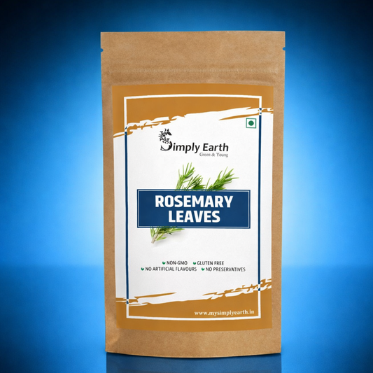 Simply Earth Rosemary Dried Leaves For Hair Growth | Top Grade Leaves Rosemary Herb Tea | Organic | Natural Foods - 100 GM