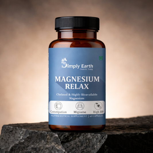 Simply Earth Magnesium Bisglycinate - Most Bioavailable Magnesium for Sleep, Muscle, Bone & Heart Support | Supports Sleep, Recovers Muscles with Vitamin B6-60 Capsules