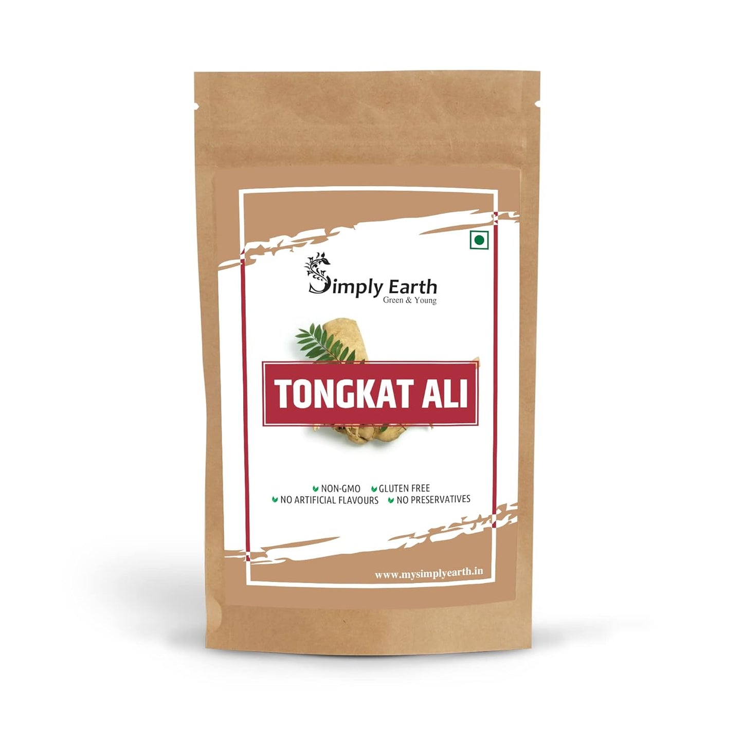 Simply Earth Organic Tongkat Ali Longjack Root Extract Powder 100:1 | Enhanced testosterone level, Vitality, Better Performance, Stamina and Stress tolerance, Vegan Friendly (50GM)
