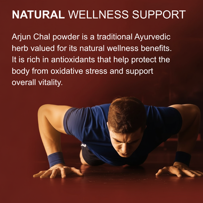 Simply Earth Pure Arjun chal Powder | Arjuna | Anti-oxidant | Heart health | Cholesterol | Blood sugar | Diabetes | Arjun chhal/Bark Powder | Terminalia Arjuna - Double Filtered - 200GM