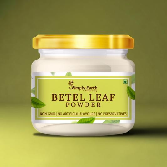 Simply Earth Organic Betel Leaf Powder | Paan Leaf Powder | Vetrilai | Banarasi Paan Powder - 100 GM