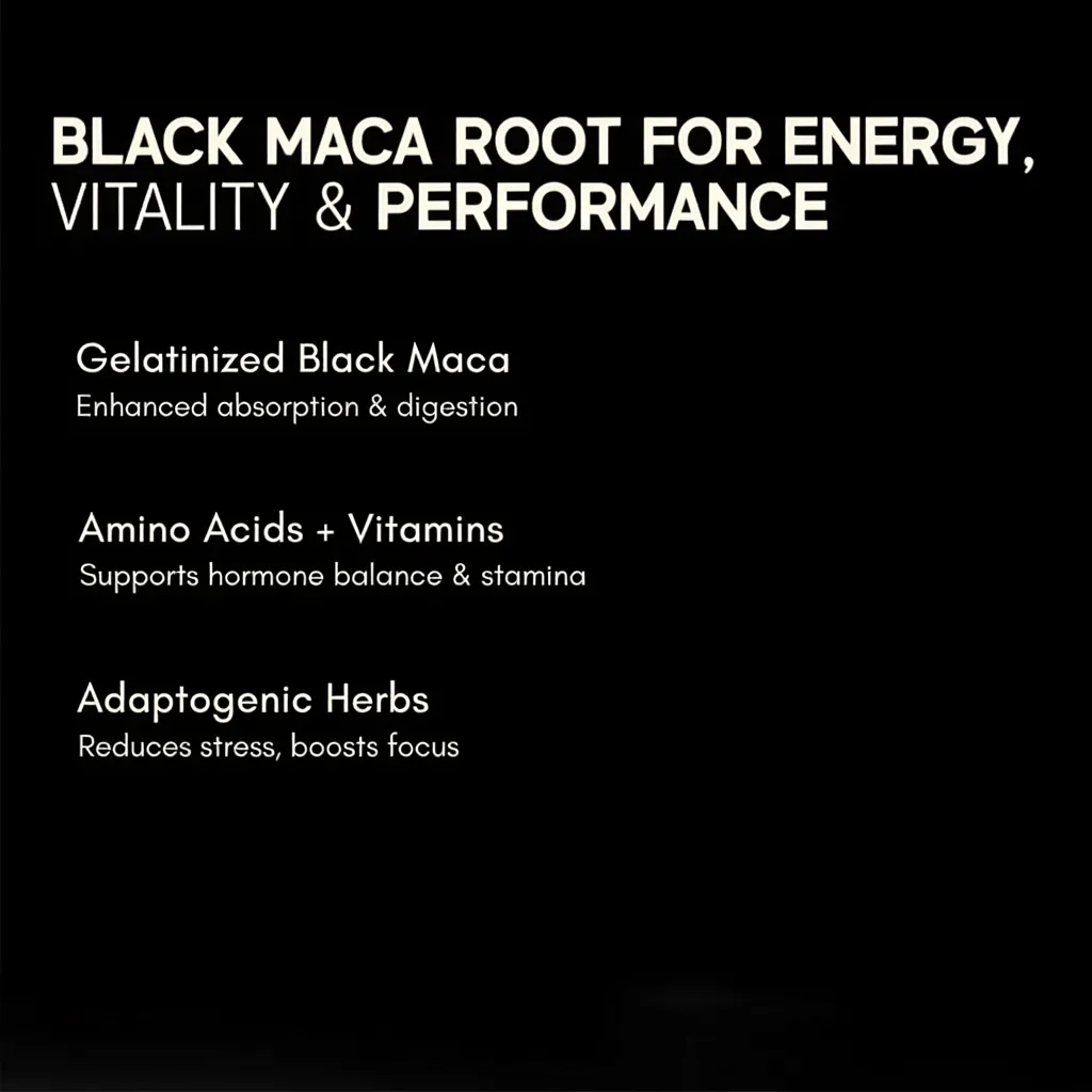 Simply Earth Peruvian Black Maca Root Powder | Boosts Energy and Immunity | Relieves Stress | Great for Men and Woman - (100GM)