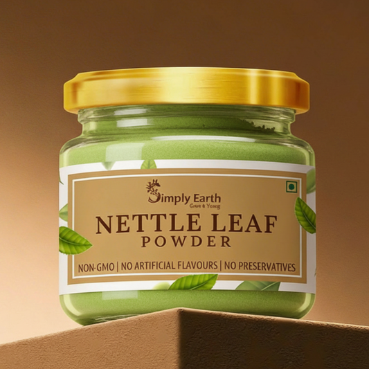 Simply earth Organic Nettle Dried Leaves powder | (Stinging Nettle) (Urtica Dioica) Rich in Nutrients With Vitamins & Minerals| | 100 GM