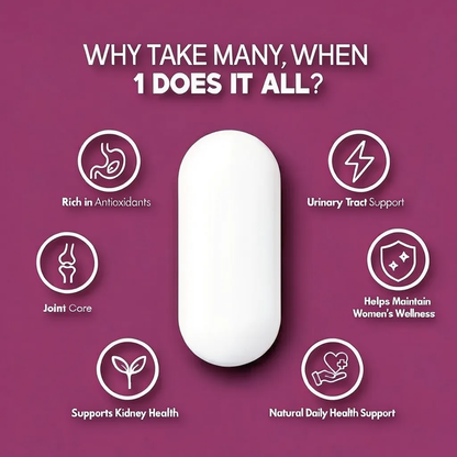 Trufitt Cranberry + D-Mannose Antioxidant For Kidney Health & Urinary Tract Health Support - 60 Capsules